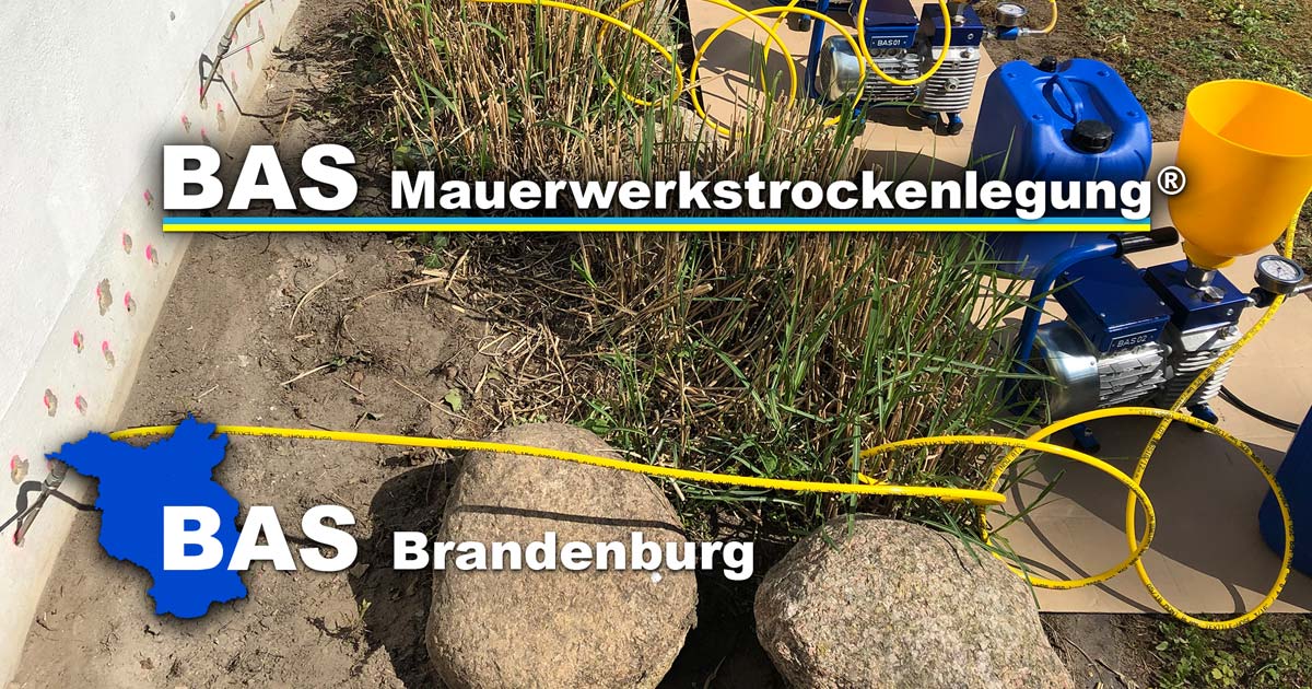 BAS: Mauertrockenlegung in Brandenburg