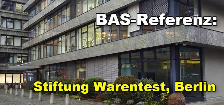 BAS Referenz Gebäude Stiftung Warentest Berlin