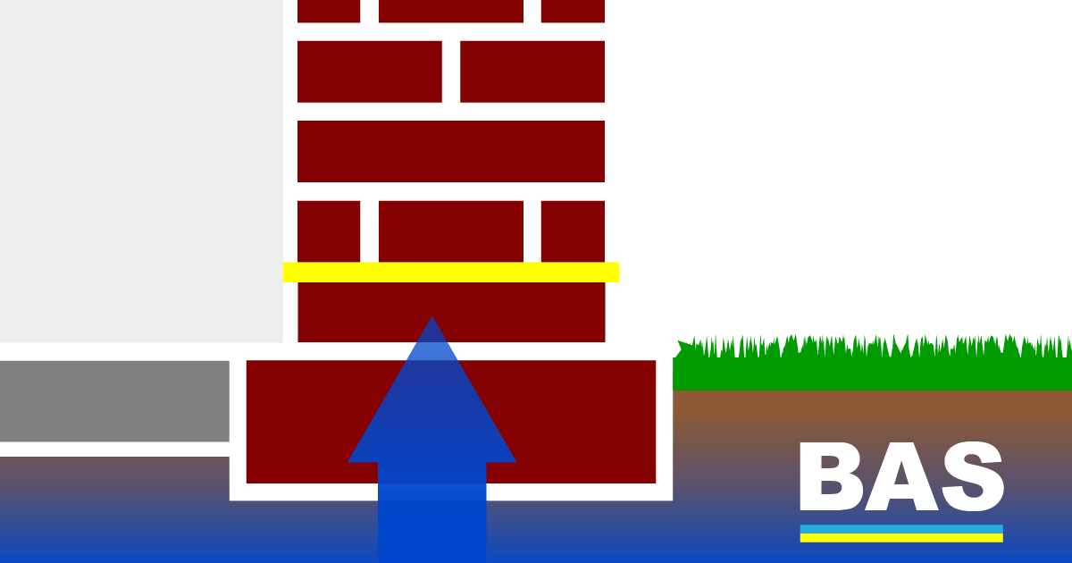 Horizontalsperre Mauer
